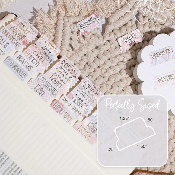 Bible Tabs, Gold Foil Lettering, Laminated - Picture 6 of 6